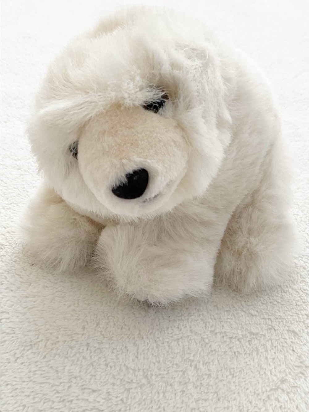 Vintage 1996 Smithsonian Wild Heritage Polar Bear Plush 6” Soundprints